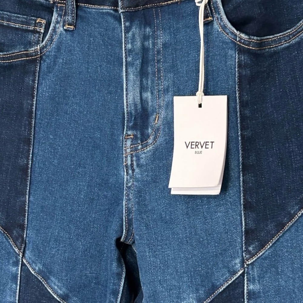 NWT Vervet Bella High-Rise Flare Patchwork Jeans Sz 29 - Picture 2 of 8